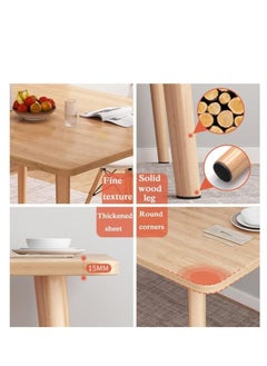 Modern Dining Table, Wood Rectangle Table, Kitchen Table with Solid Wooden Legs, for Kitchen, Dining Room, Living Room (Square-100cm) - pzsku/ZF6C50503E0D4637C0C81Z/45/_/1713316212/f758491a-cbf1-4bf8-944f-889a64508a8c