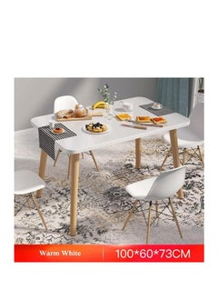 Modern Dining Table, Wood Rectangle Table, Kitchen Table with Solid Wooden Legs, for Kitchen, Dining Room, Living Room (Square-100cm) - pzsku/ZF6C50503E0D4637C0C81Z/45/_/1713316213/7c61a78b-192e-4507-b142-fd8a5bc35cd6