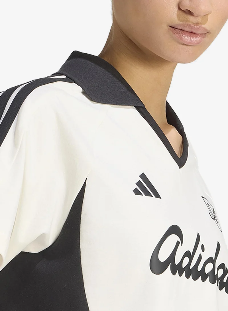 Adidas OWHITE Lux Tiro Regular Graphic Polo for Women | Best Price UAE