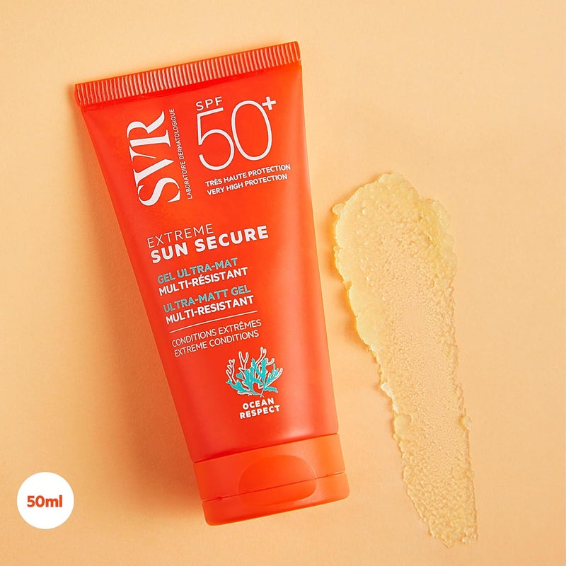 SVR Sun Secure Extreme SPF50+ Gel - 50ml - Ultra-Matt, Multi-Resistant Sunscreen for Sensitive Skin - Image 2