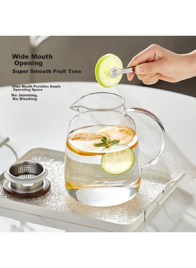 Yihutea Yi Hu Tea Thickened Glass Cold Water Pitcher High Temperature Resistant Large Capacity Tea Pot Household Tea Set - Image 2