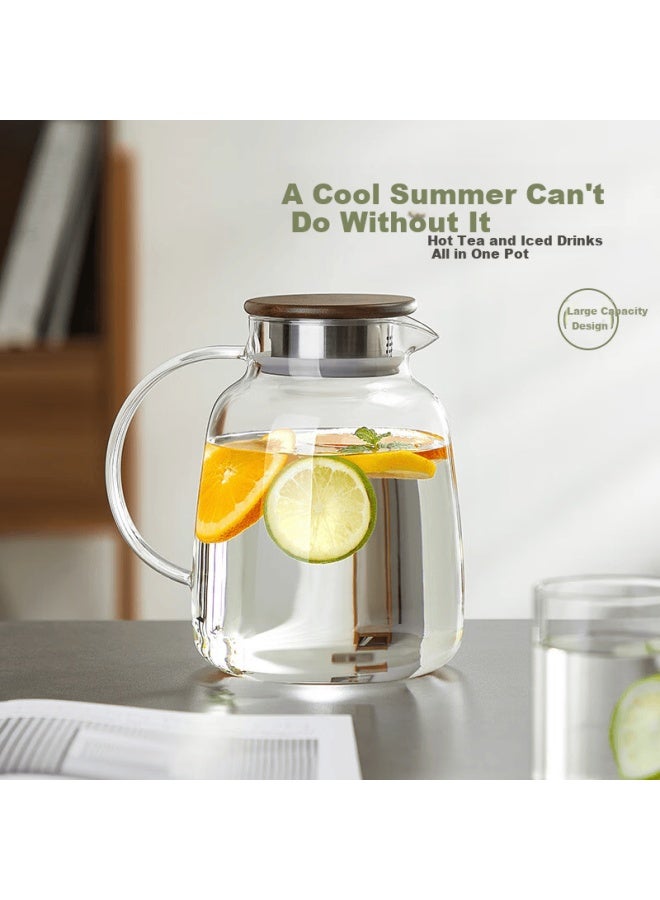 Yihutea Yi Hu Tea Thickened Glass Cold Water Pitcher High Temperature Resistant Large Capacity Tea Pot Household Tea Set - Image 4