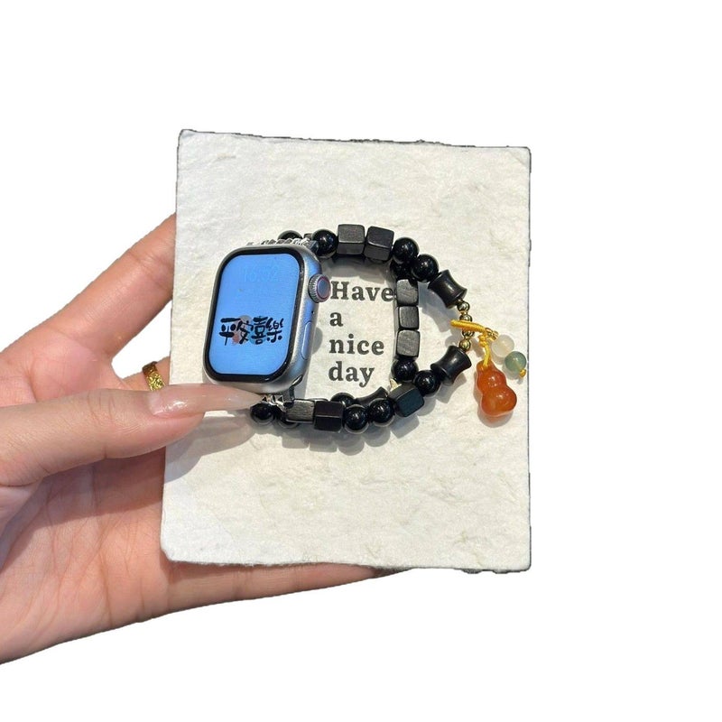 15.5-16cm Resin Bracelet Strap Smartwatch Band Compatible with Apple Watch with Adjustable Fit Replacement Strap for Daily Wear - NUR - Image 5