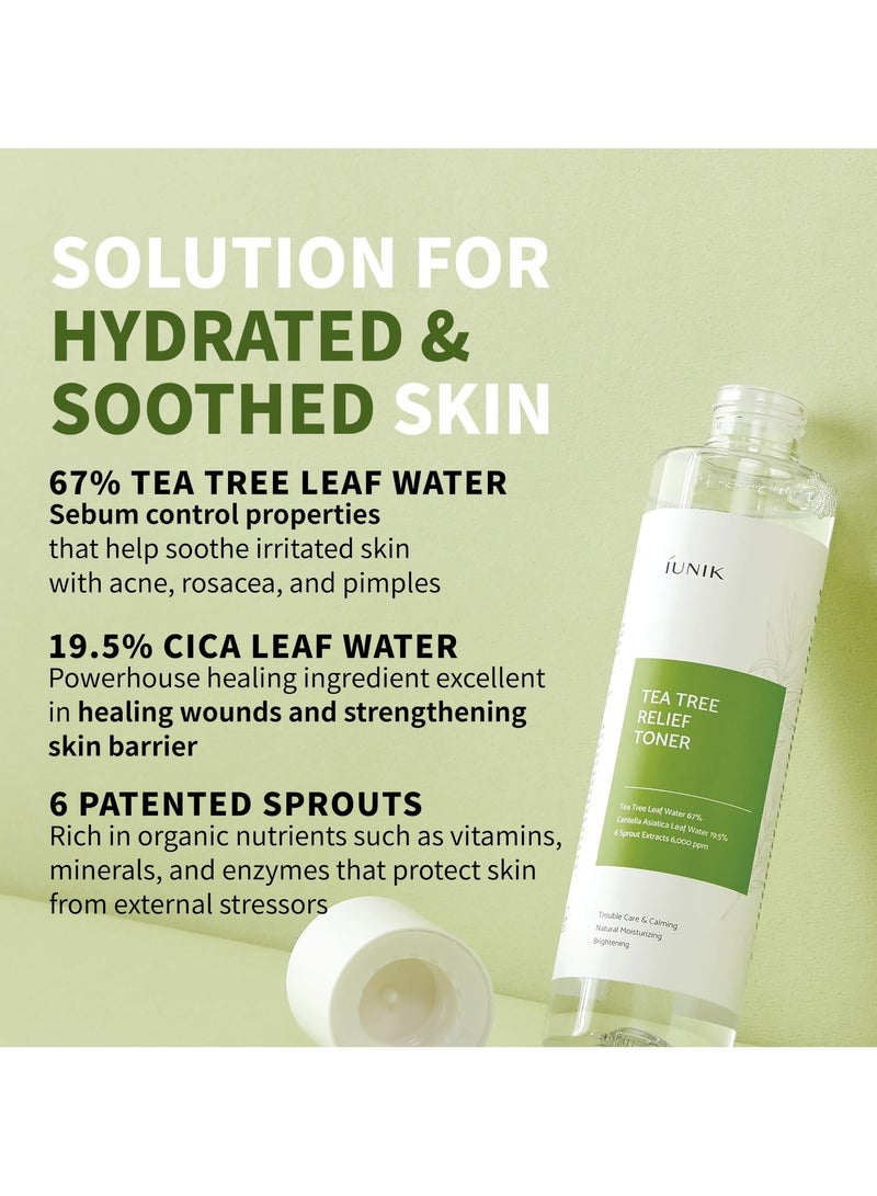 iUNIK Tea Tree Relief Toner 200ml - Image 2