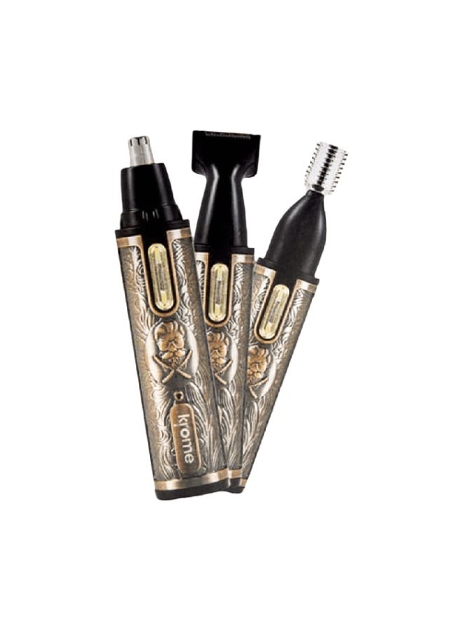 KROME KR RF-1288 Premium Vintage 3-in-1 Hair, Beard & Nose Trimmer