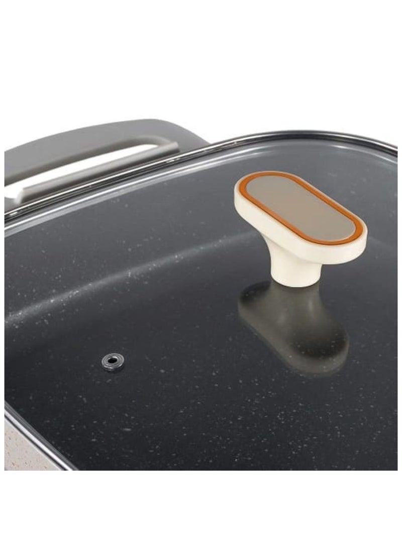 آر إيه أف وعاء تسخين كهربائي، وعاء طبخ كهربائي، 1200 وات، 5 لتر، طلاء غير لاصق - Image 5