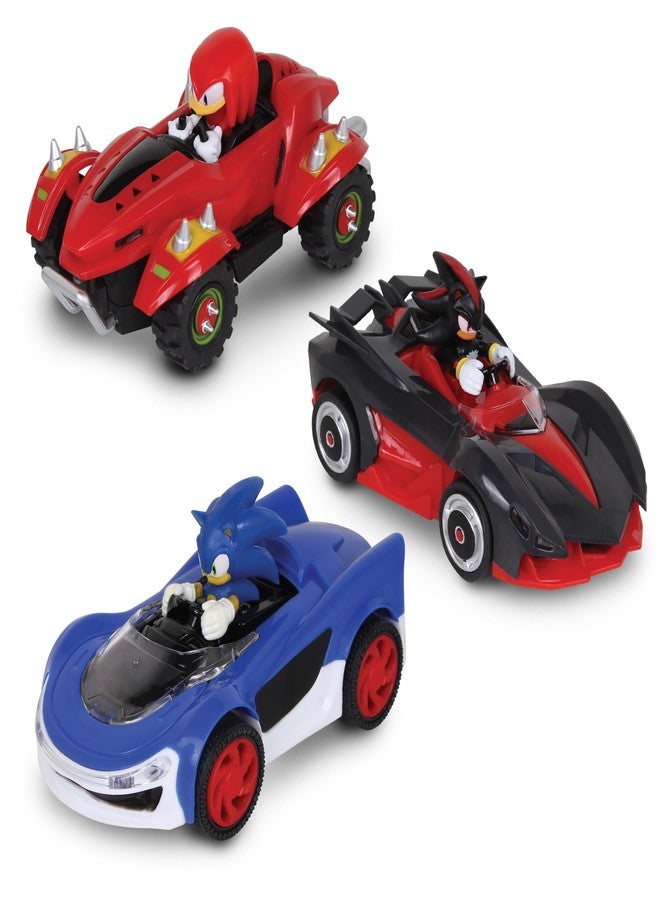 NKOK 3PK SRC Sonic, Shadow & Knuckles Pull Back - Image 1