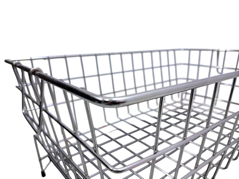 Tinbell Stainless Steel Kitchen Dish Drainer Rack Utensil Holder and Plate Stand Bartan Basket with Spoon Holder Draining Tray Chrome Finish Color Silver - Image 4