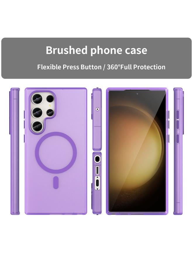 اس-توب جراب لهاتف Samsung Galaxy S23 Ultra 5G MagSafe Frosted شفاف TPU + PC جراب هاتف بتغطية كاملة - Image 2