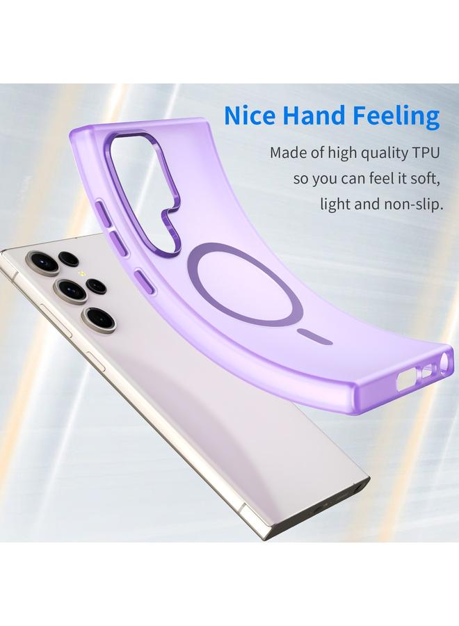 اس-توب جراب لهاتف Samsung Galaxy S23 Ultra 5G MagSafe Frosted شفاف TPU + PC جراب هاتف بتغطية كاملة - Image 3