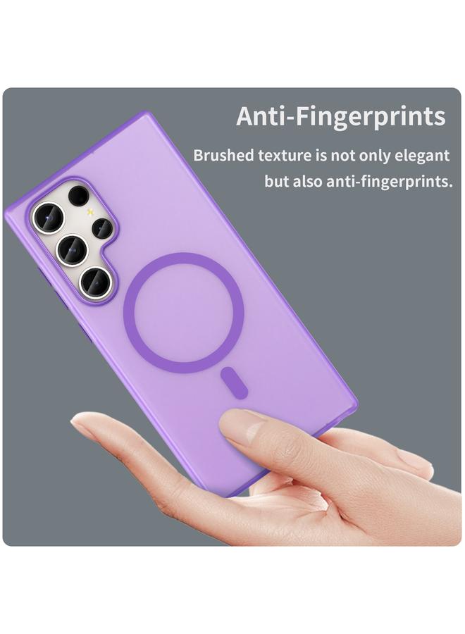 اس-توب جراب لهاتف Samsung Galaxy S23 Ultra 5G MagSafe Frosted شفاف TPU + PC جراب هاتف بتغطية كاملة - Image 4