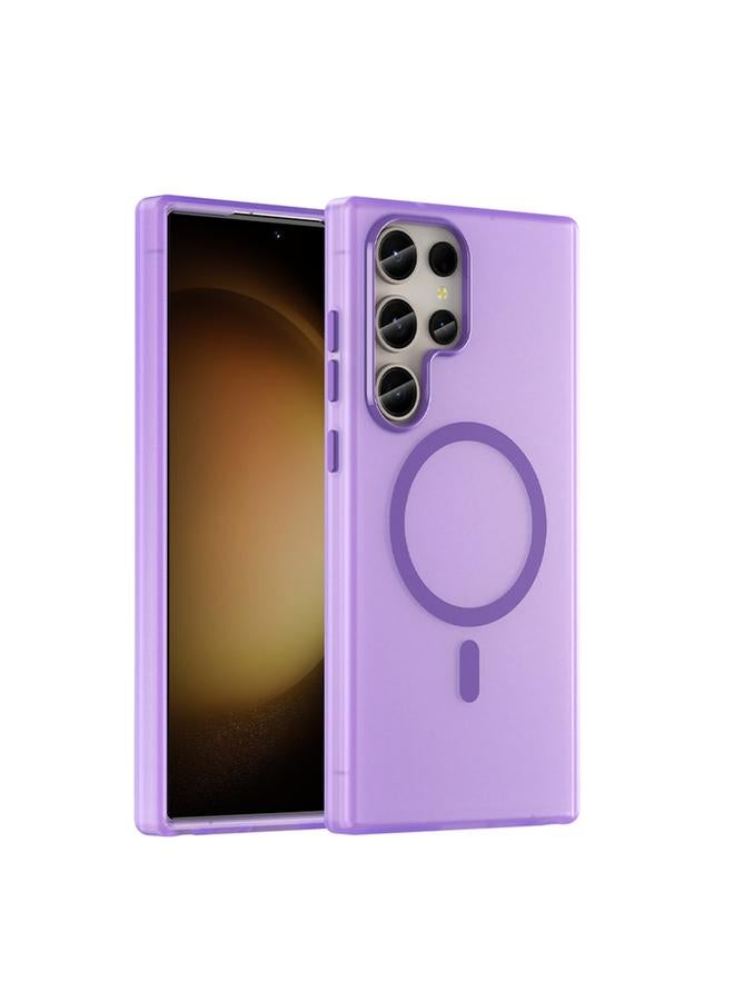 اس-توب جراب لهاتف Samsung Galaxy S23 Ultra 5G MagSafe Frosted شفاف TPU + PC جراب هاتف بتغطية كاملة - Image 1