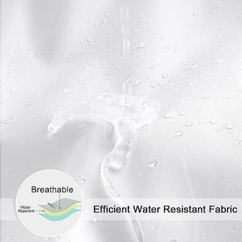 baihuoEurCross Shower Curtain, Mould Proof and Mildew Resistant Extra Long Shower Curtain Liner Drop, 100% Polyester Machine Washable Waterproof Fabric Bathroom Shower Curtain - Image 2