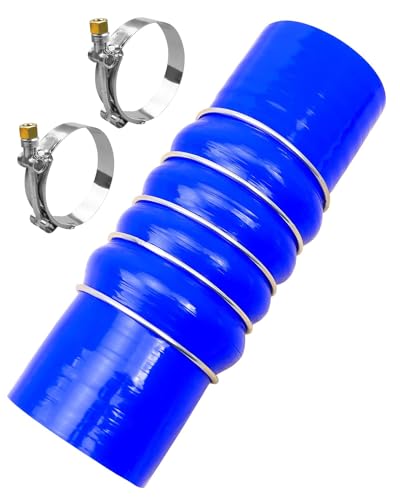QLZOZB Silicone Upper Radiator Hose Fit for Peterbilt Kenworth 25 ID Coolant Hose Replace F506308 28359 - Image 1