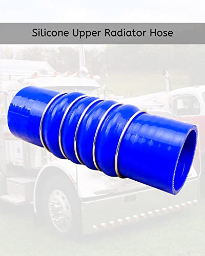 QLZOZB Silicone Upper Radiator Hose Fit for Peterbilt Kenworth 25 ID Coolant Hose Replace F506308 28359 - Image 3