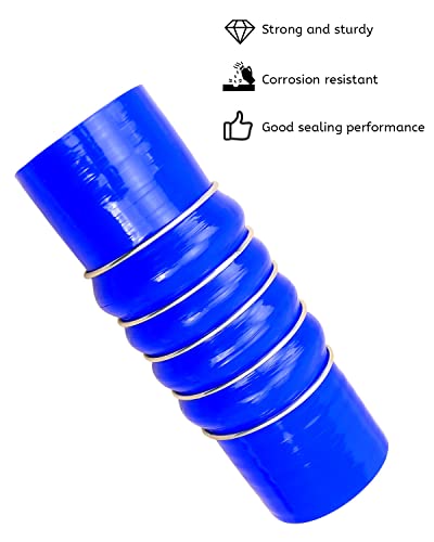 QLZOZB Silicone Upper Radiator Hose Fit for Peterbilt Kenworth 25 ID Coolant Hose Replace F506308 28359 - Image 5