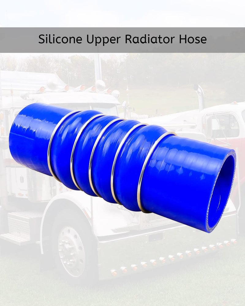 QLZOZB Silicone Upper Radiator Hose Fit for Peterbilt Kenworth 25 ID Coolant Hose Replace F506308 28359 - Image 4