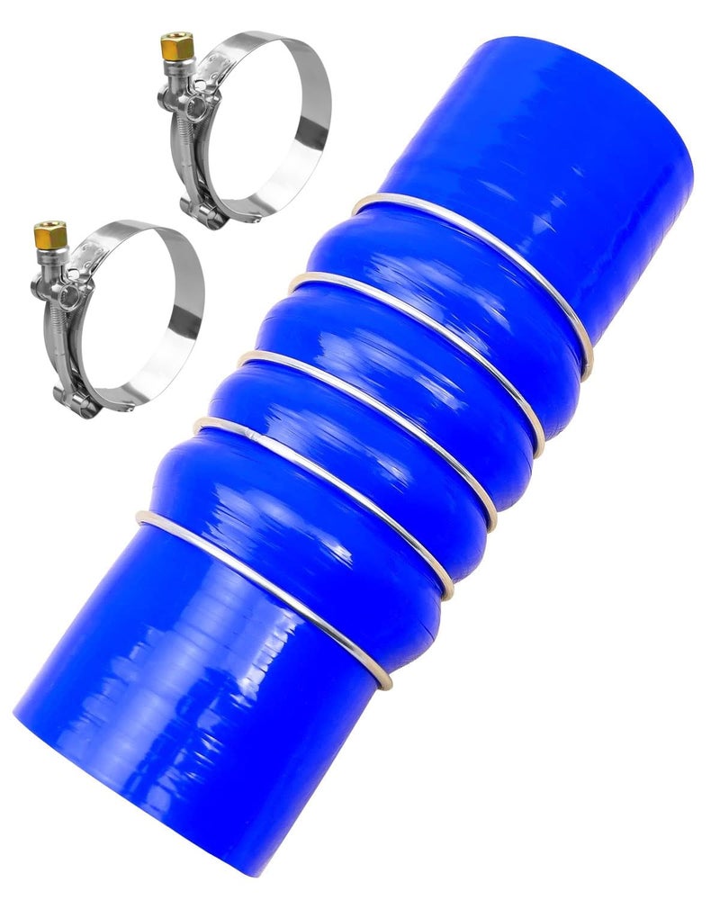 QLZOZB Silicone Upper Radiator Hose Fit for Peterbilt Kenworth 25 ID Coolant Hose Replace F506308 28359 - Image 2