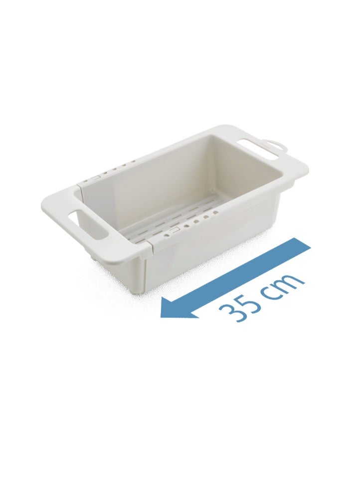 Metaltex Drainflex Extensible Over-the-Sink Colander Basket – Adjustable 35–52 cm - Image 5