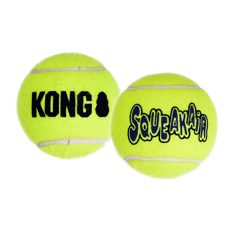 KONG - Squeakair Balls - Dog Toy Premium Squeak Tennis Balls, Gentle on Teethls - for X-Small Dogs (3 Pack) - Image 1
