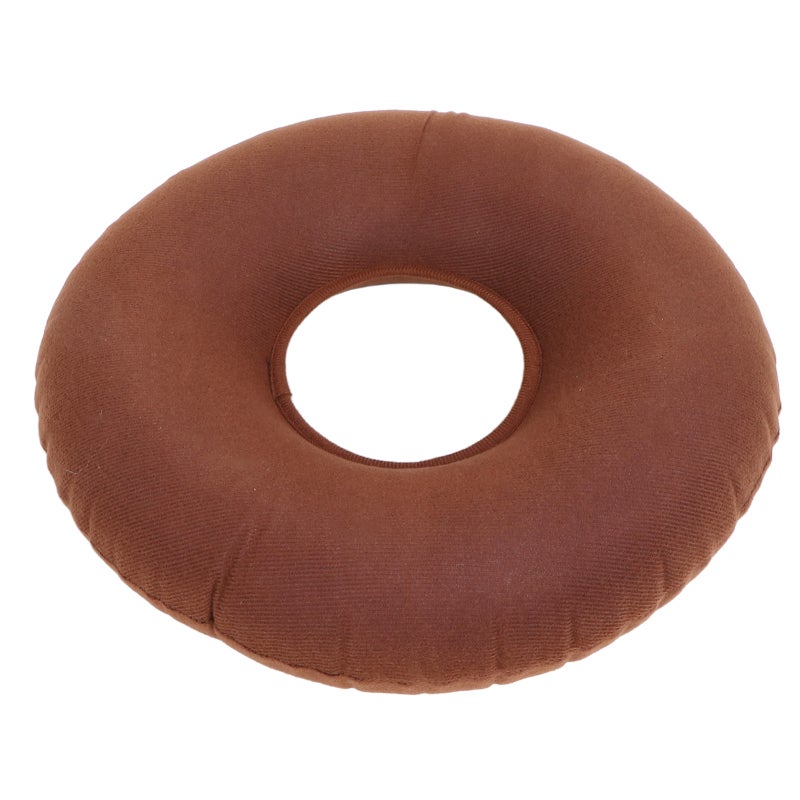 Inflatable Donut Cushion 38cm Coffee: Pressure Relief Bedsore Prevention Cushion - Good Sealing Comfortable PVC Material Cushion for Bedridden Patients, Wheelchair, Office, Travel - Image 5