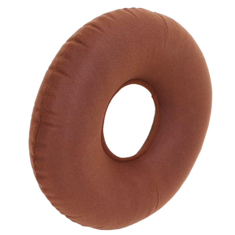Inflatable Donut Cushion 38cm Coffee: Pressure Relief Bedsore Prevention Cushion - Good Sealing Comfortable PVC Material Cushion for Bedridden Patients, Wheelchair, Office, Travel - Image 4
