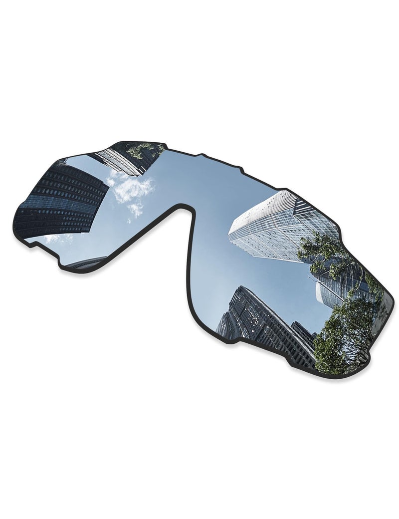 Combine8 4 Pieces Ploarized Replacement Lenses for Oakley Jaw-breaker OO9290/Jaw-breaker Asian Fit OO9270 Sunglasses - Black + Silver Titanium + Ice Blue + Fire Red - Image 3