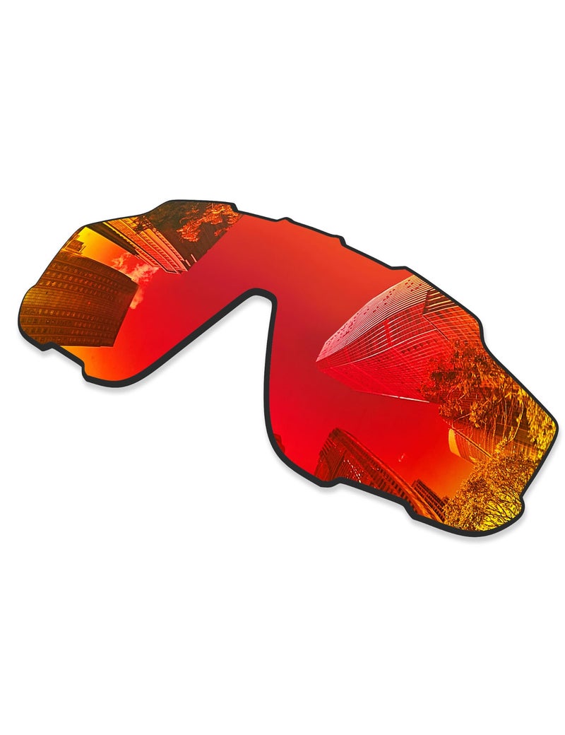 Combine8 4 Pieces Ploarized Replacement Lenses for Oakley Jaw-breaker OO9290/Jaw-breaker Asian Fit OO9270 Sunglasses - Black + Silver Titanium + Ice Blue + Fire Red - Image 5