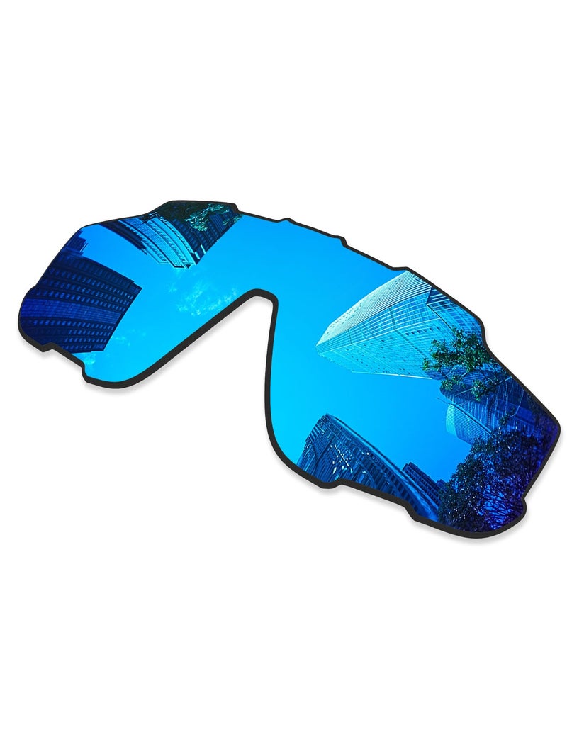 Combine8 4 Pieces Ploarized Replacement Lenses for Oakley Jaw-breaker OO9290/Jaw-breaker Asian Fit OO9270 Sunglasses - Black + Silver Titanium + Ice Blue + Fire Red - Image 4