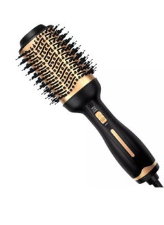 Hot Air Brush,Hair Dryer Brush, Professional Hair Dryer & Volumizer 3 in 1 Upgrade Anti-Scald Negative Ionic Technology Hair Straightener Brush,Salon Negative Ion Ceramic Electric Blow Dryer