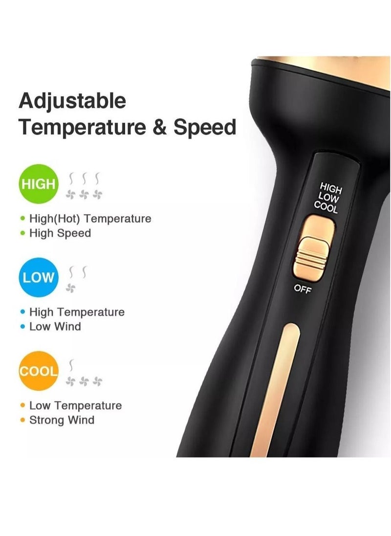 Generic - Hot Air Brush,Hair Dryer Brush, Professional Hair Dryer & Volumizer 3 in 1 Upgrade Anti-Scald Negative Ionic Technology Hair Straightener Brush,Salon Negative Ion Ceramic Electric Blow Dryer - Image 1