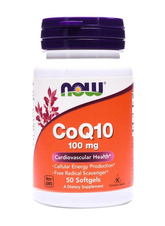now Coq10 100Mg 50'S Gels