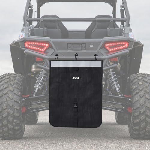 Ehaho UTV ATV Mesh Trash Bag with Reflective Strip, Universal Off-Road Trash Organizer, Large Mesh Sack with Carabiners, Fits Polaris RZR,Can-Am,CFMOTO,Arctic Cat,Pioneer,Golf Cart(Black) - Image 1