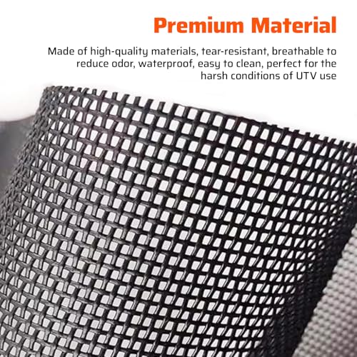 Ehaho UTV ATV Mesh Trash Bag with Reflective Strip, Universal Off-Road Trash Organizer, Large Mesh Sack with Carabiners, Fits Polaris RZR,Can-Am,CFMOTO,Arctic Cat,Pioneer,Golf Cart(Black) - Image 5