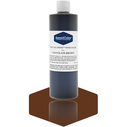 Americolor Soft Gel Paste Food Color 135Ounce Chocolate Brown - Image 1