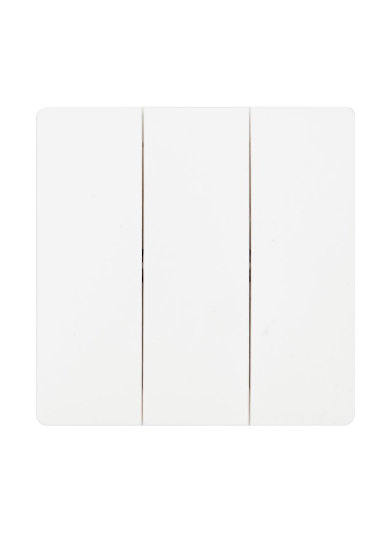 10AMP 3 GANG 1 WAY SWITCH WHITE