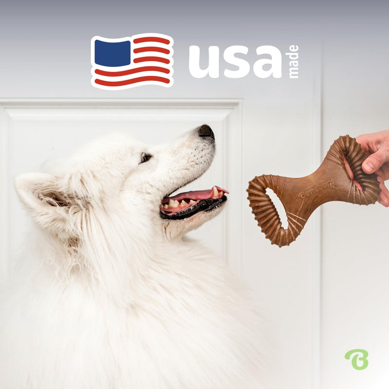 Benebone Dental Durable Dog Chew Toy for Aggressive Chewers, Real Bacon, Made in USA, Medium - Image 5