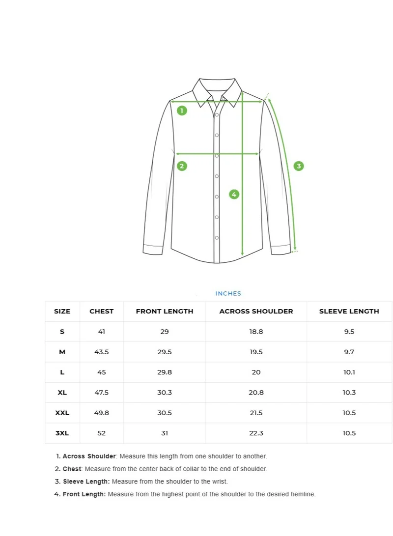 THE BEAR HOUSE Cotton Shirt for Men | Slim Fit, Long Sleeve, Casual & Formal Wear | Soft, Breathable Fabric for Office, Everyday, & All-Season Use in Classic & Trendy