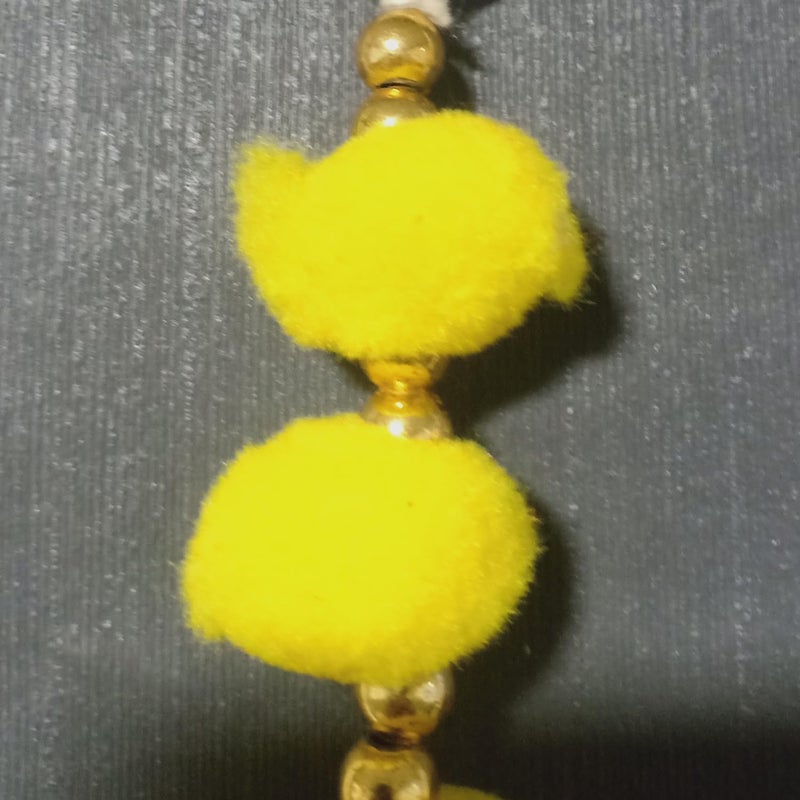 CROWNNIMREET Pom Pom Door Wall Hanging Latkans for Home Decorations, Pom Pom Chakri with Bell Hanging Strings Decorations for All Fesitval Decorations, Decorative Items for Home (2 Piece) - Image 3