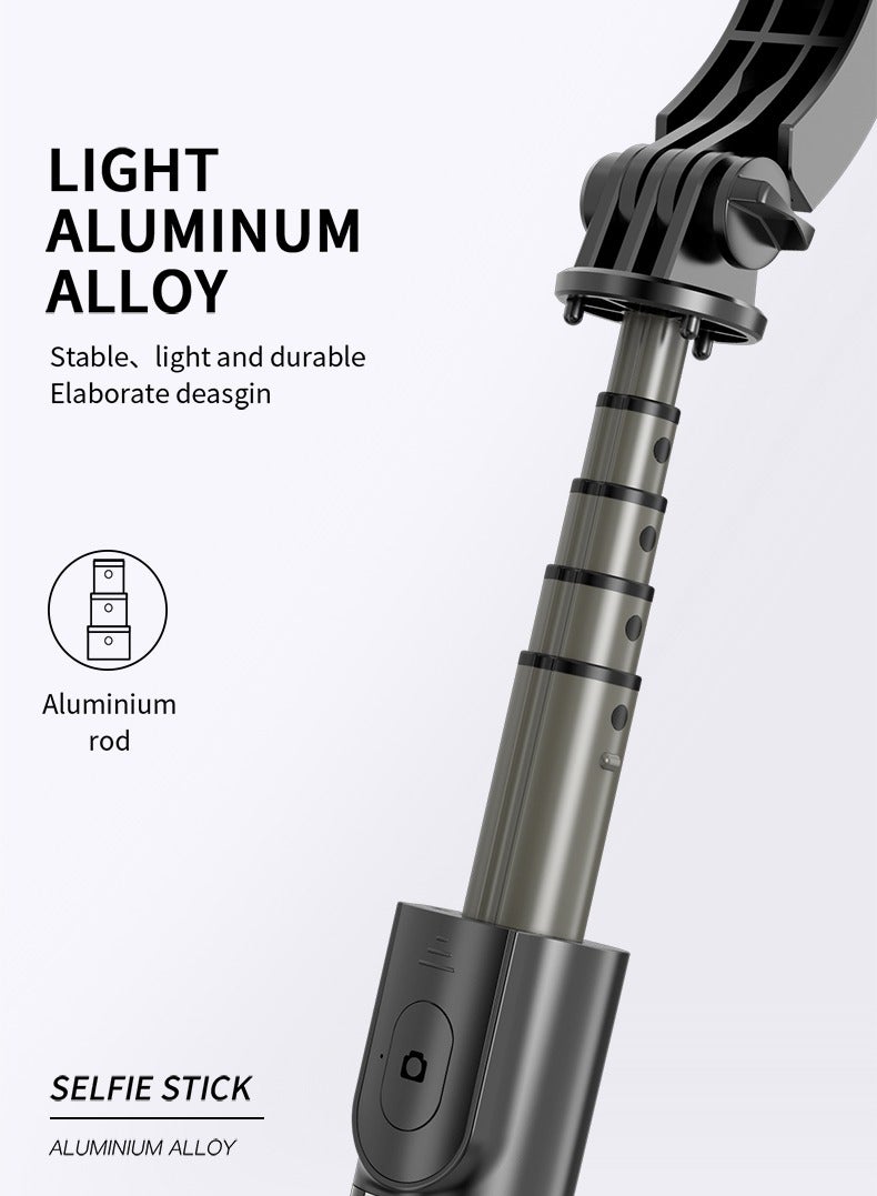 Q08 Handheld Gimbal Stabilizer for Smartphone 1-Axis with Selfie Stick Tripod Stand Wireless Bluetooth Remote for iPhone Android