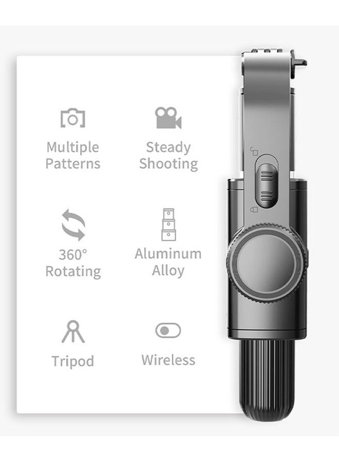 Q08 Handheld Gimbal Stabilizer for Smartphone 1-Axis with Selfie Stick Tripod Stand Wireless Bluetooth Remote for iPhone Android