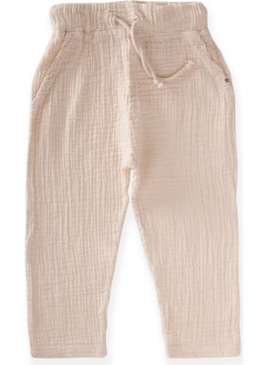 Cigit Muslin Trousers 1-7 Years Cream  - Image 1