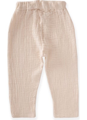 Cigit Muslin Trousers 1-7 Years Cream  - Image 2