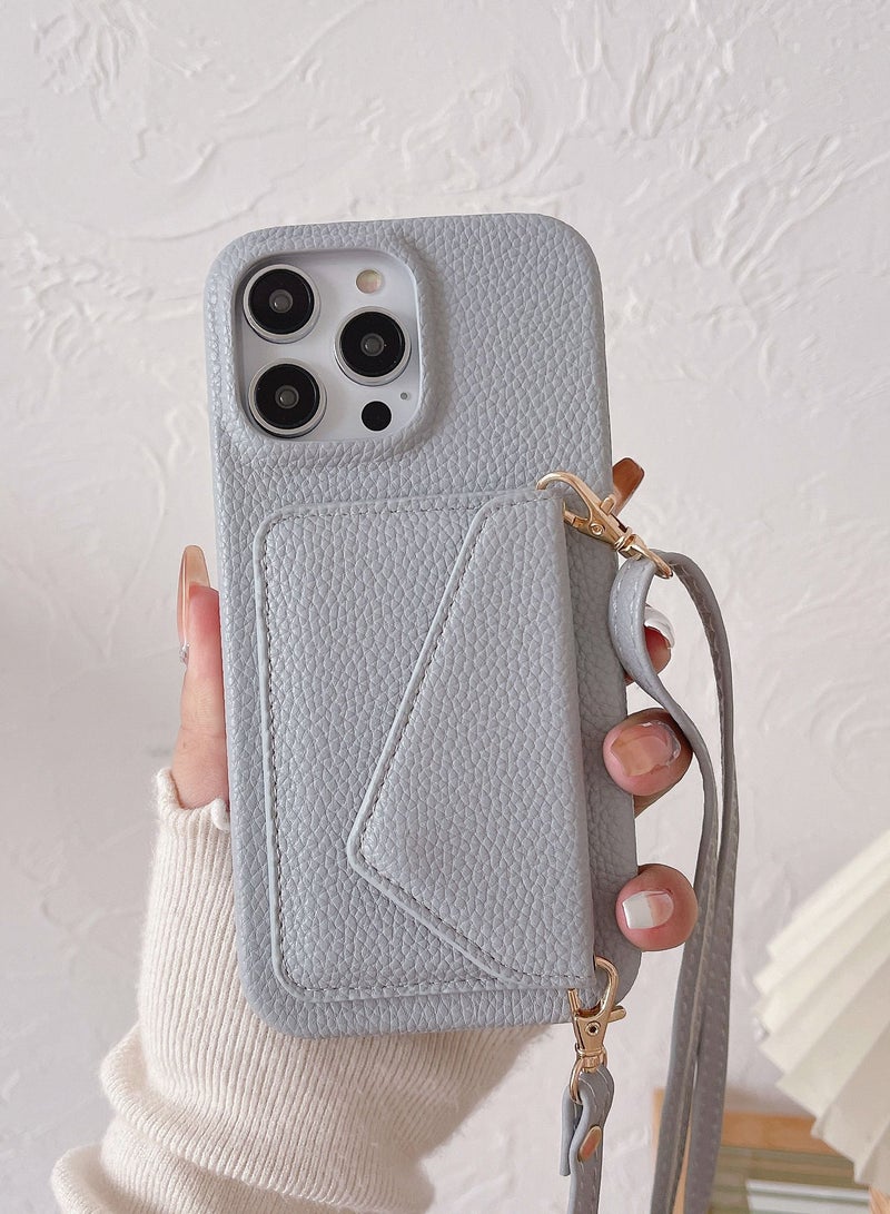 Suteni Back Cover Card Slots Leather Phone Case for iPhone