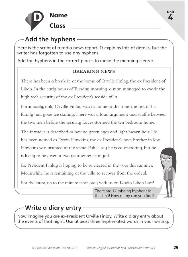 null - Pinpoint English Grammar and Punctuation Year 6: Photocopiable Targeted SATs Practice (age 10-11) - Image 1