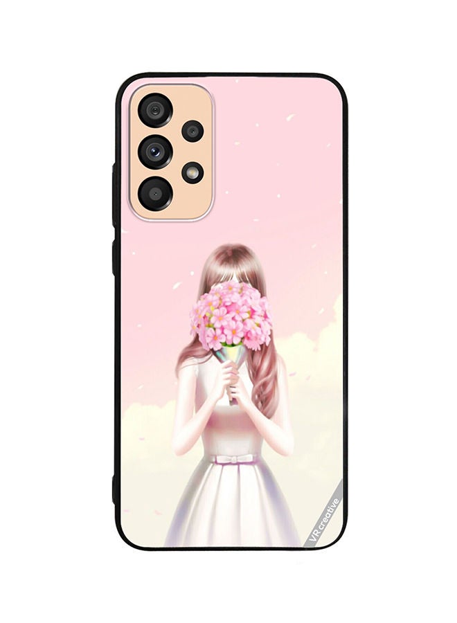 VR CREATIVE Protective Case Cover For Samsung Galaxy A33 5G Blush Flowers Design Multicolour - Image 1
