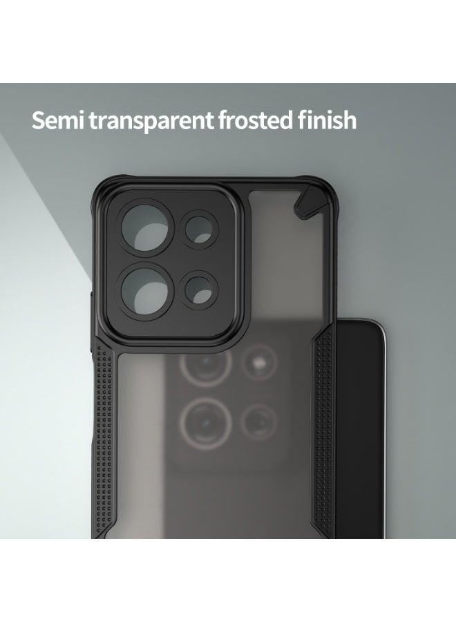 for Motorola G75 5G Case, TPU + PC Cover Full Portection Shockproof Flexible Frosted Phone Case for Motorola G75 5G, Black  - Image 5