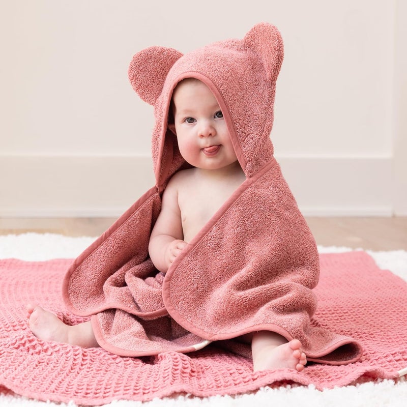 Bella Tunno مجموعة مناشف استحمام الأطفال وميكروفون بيللا توننو - مناشف وميكروفون مريحة وامتصاصية مع غطاء رأس معتمدة من OekoTEX بطعم البطيخ - Image 2