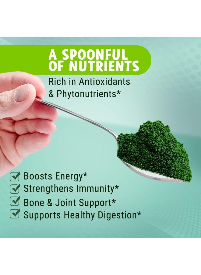 Maju Superfoods Maju Superfoods MAJU's Organic Spirulina Powder (2 Pound), Dark Rich Green, Non-Irradiated, Non-GMO, Vegan, Gluten-Free, Jumbo Size  - Image 3