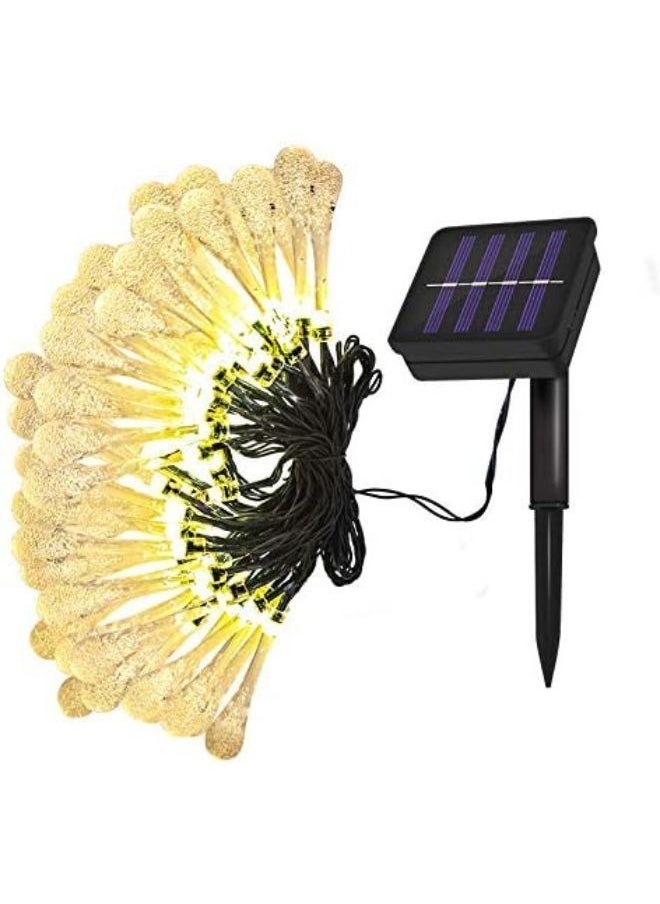 AL RAID LED Water Drop Light 5M 20 LED Waterdrop Outdoor Fairy String Lights with 2 Modes Waterproof Teardrop Lights for Fence Yard Summer Party Wedding Warm White  - Image 2